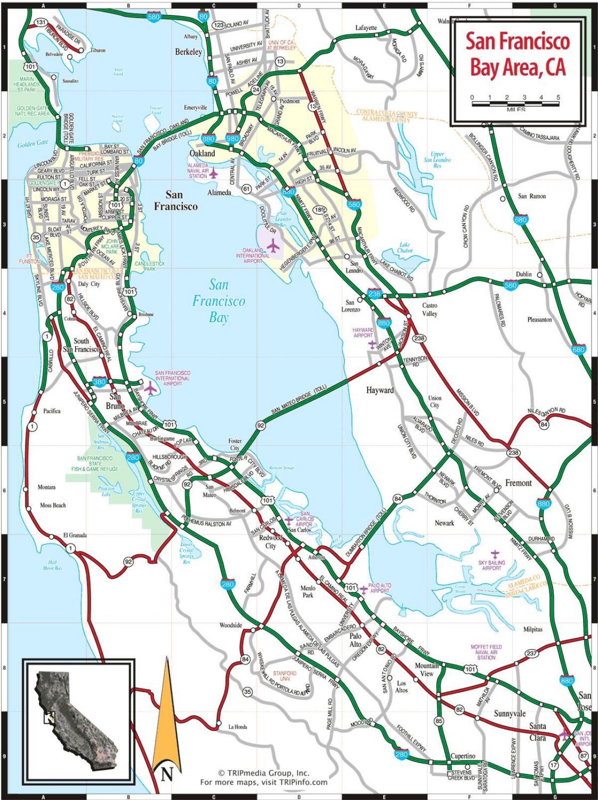 карта дорог Сан-Франциско